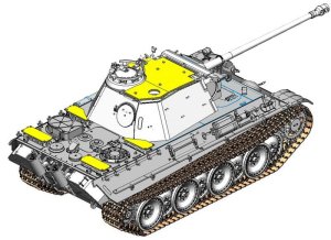 画像2: ドラゴンモデル[DR6897]1/35 WW.II ドイツ軍 パンターG型 後期生産型 対空増加装甲タイプ (2)