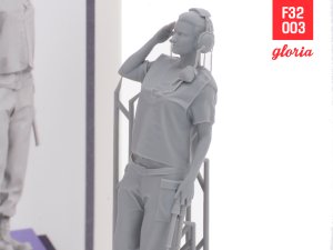 画像4: E.T.MODEL[F32003]1/32 現用 アメリカ空軍 グランドクルーVol.3 敬礼する女性整備員 (4)