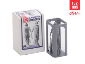 画像3: E.T.MODEL[F32005]1/32 現用 アメリカ空軍 グランドクルーVol.5 チョークを引く整備員 (3)