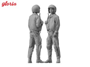 画像3: E.T.MODEL[F32007]1/32 現用 中国人民解放軍海軍 '70-'90年代の戦闘機パイロット (3)