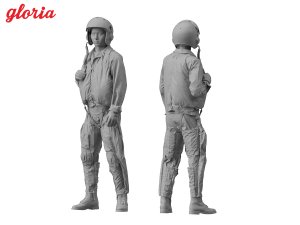 画像4: E.T.MODEL[F48007]1/48 現用 中国人民解放軍海軍 '70-'90年代の戦闘機パイロット (4)