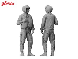 画像5: E.T.MODEL[F48007]1/48 現用 中国人民解放軍海軍 '70-'90年代の戦闘機パイロット (5)