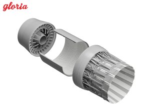 画像4: E.T.MODEL[GR32015A]1/32 現用 アメリカ F-15イーグル F100-PW排気ノズル&アフターバーナーセット 開状態(タミヤ用) (4)