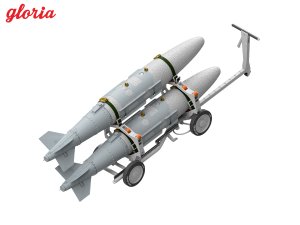 画像4: E.T.MODEL[GR32214]1/32 現用 アメリカ海軍 MHU-191A/M弾薬運搬車 w/GBU-32 1000ポンド爆弾 (4)