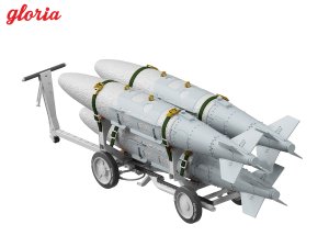 画像5: E.T.MODEL[GR32214]1/32 現用 アメリカ海軍 MHU-191A/M弾薬運搬車 w/GBU-32 1000ポンド爆弾 (5)