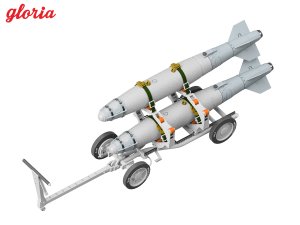 画像4: E.T.MODEL[GR32215]1/32 現用 アメリカ海軍 MHU-191A/M弾薬運搬車 w/GBU-38 500ポンド爆弾 (4)