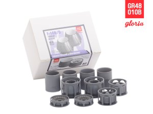 画像4: E.T.MODEL[GR48012B]1/48 現用 アメリカ F-16CJファイティングファルコン F110-GE用排気ノズル/アフターバーナー 閉状態(タミヤ用) (4)