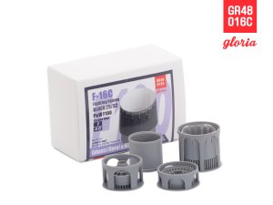 画像4: E.T.MODEL[GR48016C]1/48 現用 アメリカ F-16Cファイティングファルコン F110-PW用カーボンファイバー製排気ノズル/アフターバーナー 開状態(タミヤ用) (4)