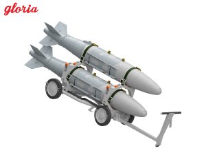 画像3: E.T.MODEL[GR48214]1/48 現用 アメリカ海軍 MHU-191A/M弾薬運搬車 w/GBU-32 1000ポンド爆弾 (3)