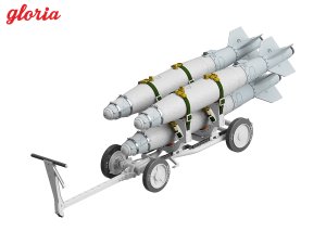 画像6: E.T.MODEL[GR48215]1/48 現用 アメリカ海軍 MHU-191A/M弾薬運搬車 w/GBU-38 500ポンド爆弾 (6)