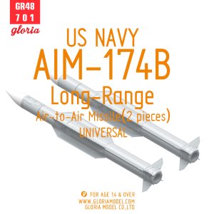 画像1: E.T.MODEL[GR48701]1/48 現用 アメリカ海軍 AIM-174Bガンスリンガー長射程空対空ミサイル(2個入) (1)