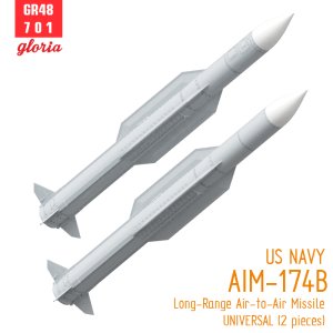 画像3: E.T.MODEL[GR48701]1/48 現用 アメリカ海軍 AIM-174Bガンスリンガー長射程空対空ミサイル(2個入) (3)