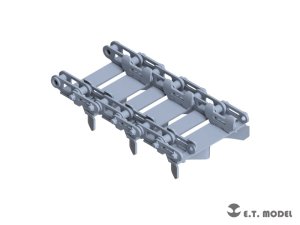画像2: E.T.MODEL[P35-028]1/35 WWII アメリカ海兵隊/海軍LVTアリゲーター水陸両用車用可動式履帯(3D) (2)
