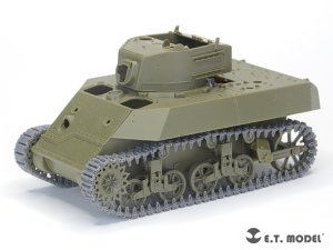 画像4: E.T.MODEL[P35-039]1/35 WWII アメリカ陸軍 M3/M5スチュアート軽戦車 T36E6型可動式履帯(AFVクラブ用) (4)