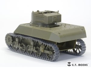 画像5: E.T.MODEL[P35-039]1/35 WWII アメリカ陸軍 M3/M5スチュアート軽戦車 T36E6型可動式履帯(AFVクラブ用) (5)