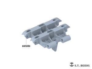 画像3: E.T.MODEL[P35-059]1/35 WWII イギリス クロムウェルMk.IV巡航戦車用 可動式履帯(タミヤ用 3Dプリント製) (3)