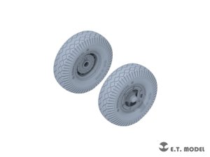 画像2: E.T.MODEL[P35-062]1/35 WWII ドイツ Sd.Kfz.9 18トン重ハーフトラック FAMO(ファモ)用自重変形タイヤ&可動式履帯セット(タミヤ用) (2)