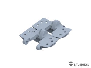 画像5: E.T.MODEL[P35-062]1/35 WWII ドイツ Sd.Kfz.9 18トン重ハーフトラック FAMO(ファモ)用自重変形タイヤ&可動式履帯セット(タミヤ用) (5)