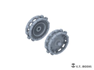 画像5: E.T.MODEL[P35-066]1/35 WWII ドイツ Sd.Kfz.250装甲兵員輸送車/Sd.Kfz.10 1トンハーフトラック用 起動輪&可動式履帯セット(ドラゴン用 3Dプリント製) (5)