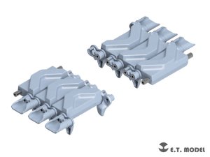 画像2: E.T.MODEL[P35-083]1/35 WWII アメリカ M4シャーマン中戦車用 T48型ダックビル(タイプ2)付 可動式履帯(3Dプリント製) (2)