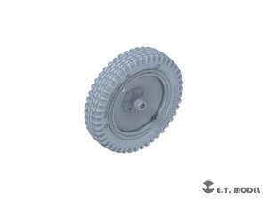 画像2: E.T.MODEL[P35-124]1/35 WWII ドイツ Sd.Kfz.250/Sd.Kfz.10用 自重変形タイヤセット(ドラゴン用) (2)