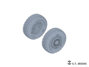 画像2: E.T.MODEL[P35-127]1/35 現用 アメリカ M142高機動ロケット砲システム(ハイマース)用 自重変形タイヤセット(トランペッター用) (2)