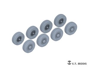 画像2: E.T.MODEL[P35-129]1/35 現用 日本 陸上自衛隊 16式機動戦闘車用自重変形タイヤ/マズルブレーキ(タミヤ用) (2)