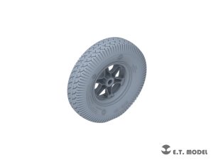 画像2: E.T.MODEL[P35-132]1/35 WWII ドイツ Sd.Kfz.7 8トンハーフトラック用 自重変形タイヤ/スペアタイヤセット タイプ1(ドラゴン/トランペッター用) (2)