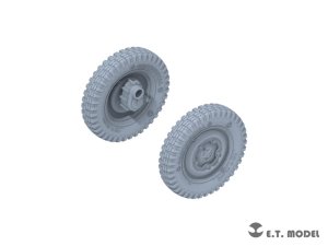 画像4: E.T.MODEL[P35-135]1/35 WWII ドイツ シュビムワーゲン166型用自重変形タイヤ 幅狭タイプ(タミヤ用) (4)