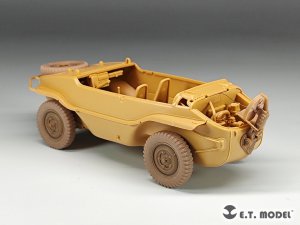 画像7: E.T.MODEL[P35-135]1/35 WWII ドイツ シュビムワーゲン166型用自重変形タイヤ 幅狭タイプ(タミヤ用) (7)