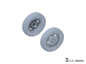 画像3: E.T.MODEL[P35-137]1/35 WWII ドイツ シュタイヤー1500A/1500A-1用自重変形タイヤ(タミヤ用) (3)
