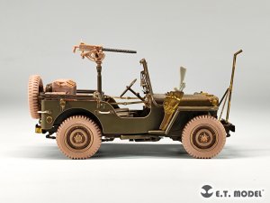 画像10: E.T.MODEL[P35-156]1/35 WWII アメリカ ジープ・ウィリスMB 1/4トン4x4トラック用自重変形タイヤ(タミヤ用) (10)