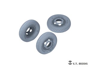 画像2: E.T.MODEL[P35-159]1/35 WWII ドイツ L4500Rマウルティア重ハーフトラック 自重変形タイヤセット(ズベズダ3603用) (2)