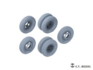 画像2: E.T.MODEL[P35-160]1/35 WWII ドイツ L4500Aカーゴトラック 自重変形タイヤセット(ズベズダ3596用) (2)
