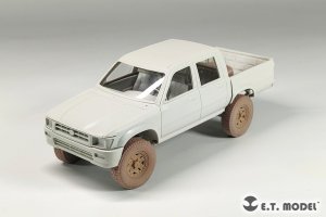 画像5: E.T.MODEL[P35-163]1/35 現用 ピックアップトラック 自重変形タイヤセット タイプ2(モンモデル用) (5)