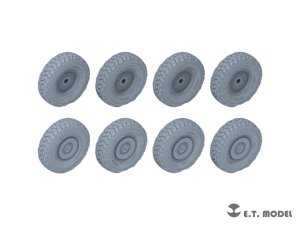 画像2: E.T.MODEL[P35-164]1/35 現用 イタリア チェンタウロB1戦闘偵察車 自重変形タイヤセット(トランペッター用) (2)