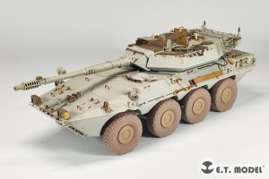 画像5: E.T.MODEL[P35-164]1/35 現用 イタリア チェンタウロB1戦闘偵察車 自重変形タイヤセット(トランペッター用) (5)