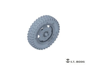 画像2: E.T.MODEL[P35-169]1/35 WWII ドイツ  3t 4x2カーゴトラック 自重変形タイヤセット(ドラゴン/タミヤ用) (2)