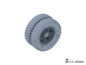画像3: E.T.MODEL[P35-169]1/35 WWII ドイツ  3t 4x2カーゴトラック 自重変形タイヤセット(ドラゴン/タミヤ用) (3)
