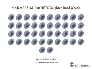 画像1: E.T.MODEL[P35-171]1/35 現用 アメリカ M1000重装備運搬車 自重変形タイヤセット(ホビーボス用) (1)