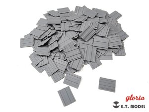 画像6: E.T.MODEL[P35-204]1/35 WWII ジオラマ素材 第二次大戦の屋根瓦 ラドロータイプ (6)