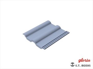 画像2: E.T.MODEL[P35-207]1/35 現用 ジオラマ素材 屋根用現代瓦 メンディップタイプ (2)