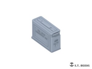 画像2: E.T.MODEL[P35-221]1/35 WWII アメリカ M1919 .30口径(7.62mm)機関銃&弾薬箱セット タイプ1(2個入) (2)