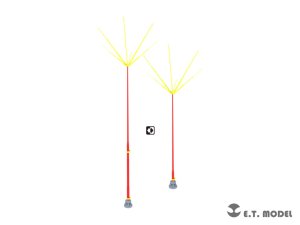 画像3: E.T.MODEL[P35-271]1/35 WWII ドイツ 1.8m星形アンテナセット(指揮車輌用) (3)