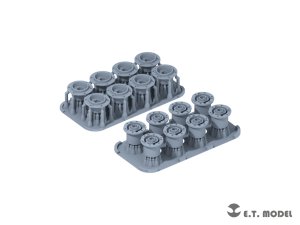 画像4: E.T.MODEL[P35-295]1/35 WWII ドイツ タイガーI初期型 転輪ハブ(16個入) (4)