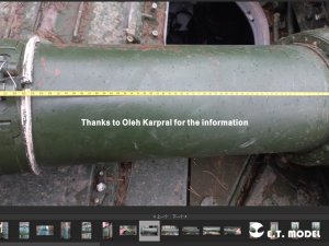 画像3: E.T.MODEL[P35-334]1/35 現用 露/ソ 2A46M 125mm滑腔砲(T-64BV/T-72AV/T-80BV/T-80U/T-90/オブイェークト640など用) (3)