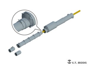 画像2: E.T.MODEL[P35-335]1/35 現用 イスラエル IMI MG253 120mm滑腔砲(モンモデル メルカバMk.IV用) (2)
