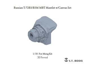 画像1: E.T.MODEL[P35-374]1/35 現用 露/ソ T-72B3/B3M主力戦車 キャンバスカバー付防盾セット(モンモデル用) (1)