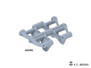 画像3: E.T.MODEL[P35-400]1/35 WWII ドイツ I号戦車用可動履帯(ドラゴン/ホビーボス/タコム用) (3)