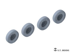 画像5: E.T.MODEL[P35-102]1/35 WWII ドイツ重装甲車Sd.Kfz.234用小径ホイール自重変形タイヤセットType.2(3Dプリンター ドラゴン用) (5)
